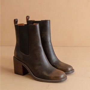 The Dakota | Brown Heeled Chelsea Bootie